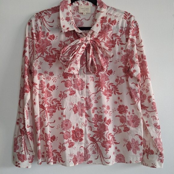 Sezane Tops - Sezane Lives Cotton Shirt SZ 40